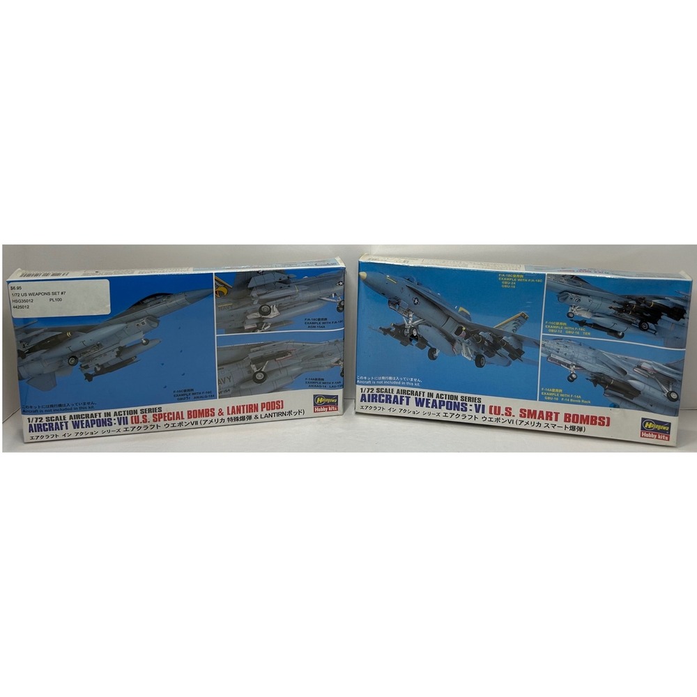 Hasegawa 1/72 Aircraft Weapon VI & VII Smart Bombs Special Bombs Plane Model Lot